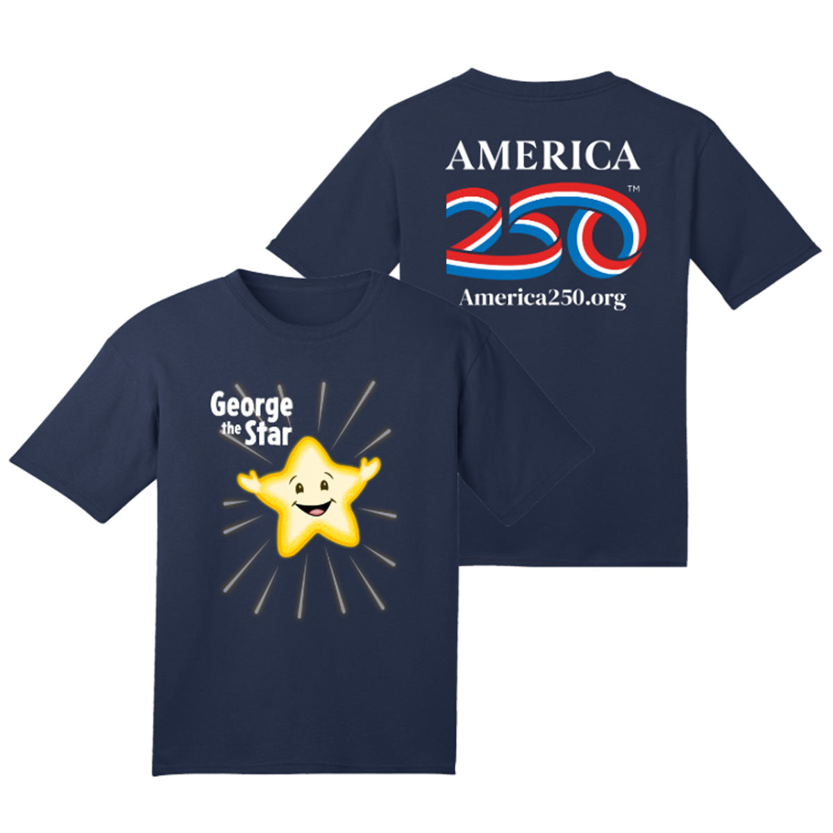George the Star Youth Tee, Navy