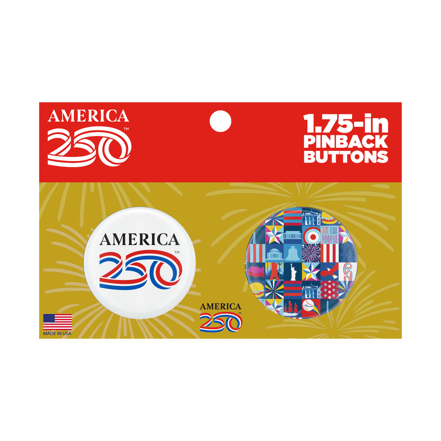 1.75" Buttons, Set of 2