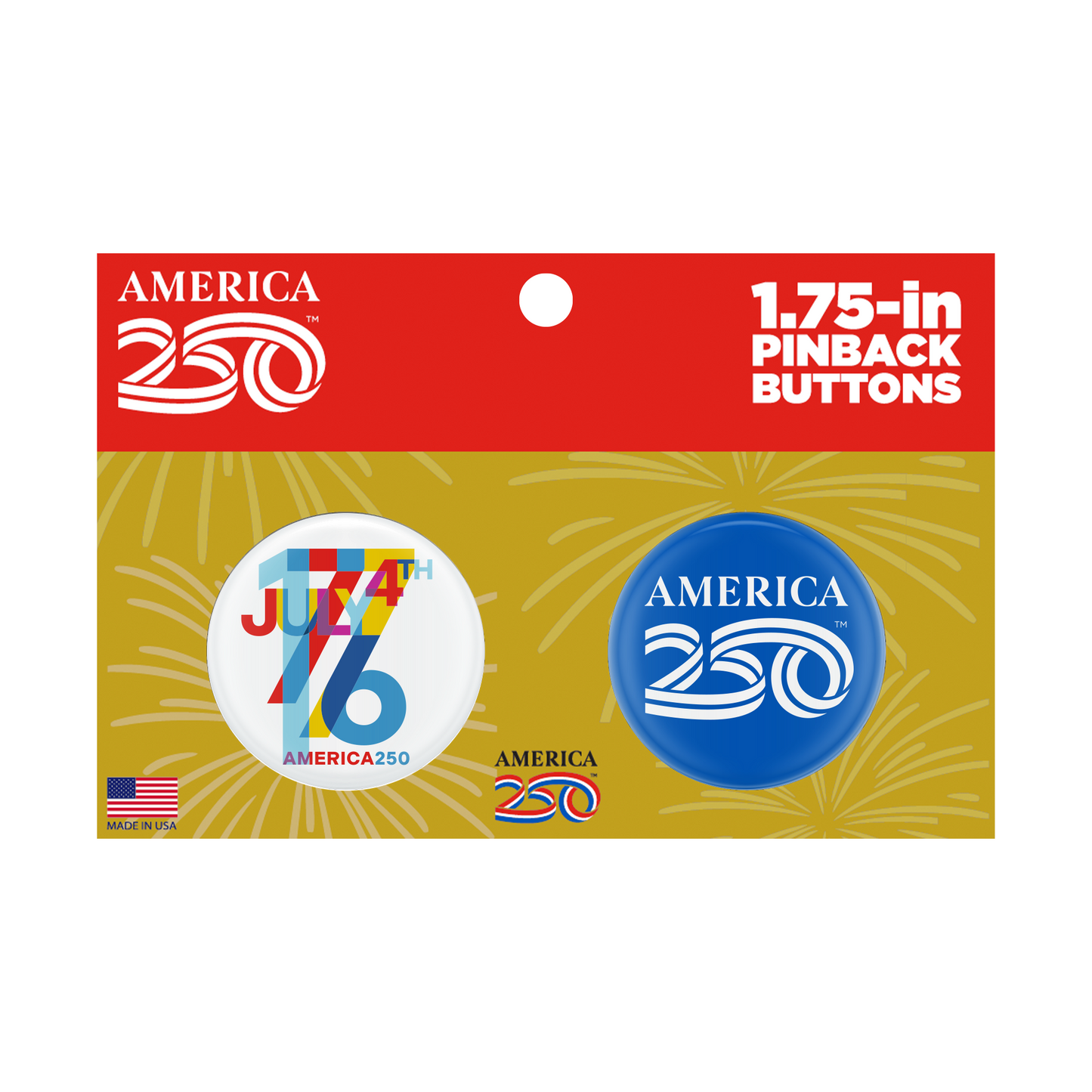 1.75" Buttons, Set of 2