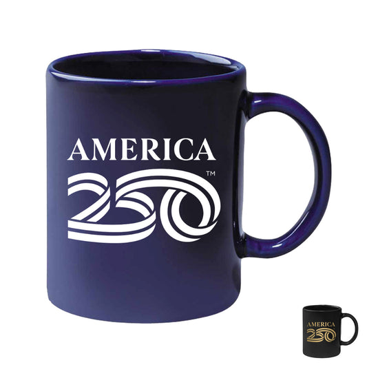 11oz Mug, Navy & Black