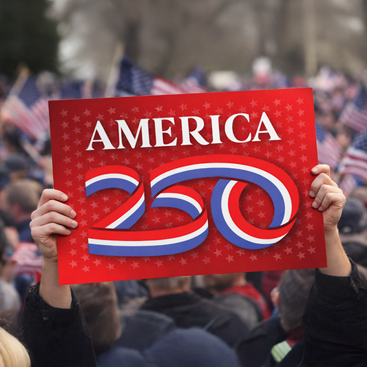 19"x13" Rally Sign, Red