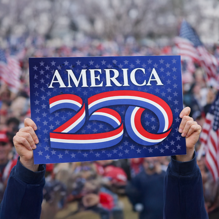 19"x13" Rally Sign, Blue