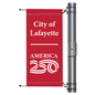 18"x36" Co-Branded Street Pole Banner, Red