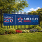 America's Block Party Vinyl Banner - 2'x6'