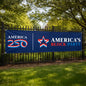 America's Block Party Vinyl Banner - 2'x8'