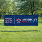 America's Block Party Vinyl Banner - 3'x8'