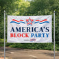 America's Block Party Vinyl Banner - 2'x3'