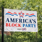 America's Block Party Vinyl Banner - 3'x5'