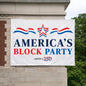 America's Block Party Vinyl Banner - 4'x5'