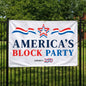 America's Block Party Vinyl Banner - 4'x6'
