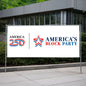 America's Block Party Vinyl Banner - 4'x8'