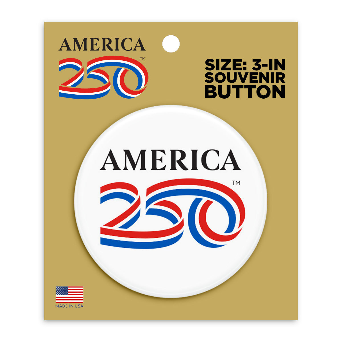 3" Button, Single
