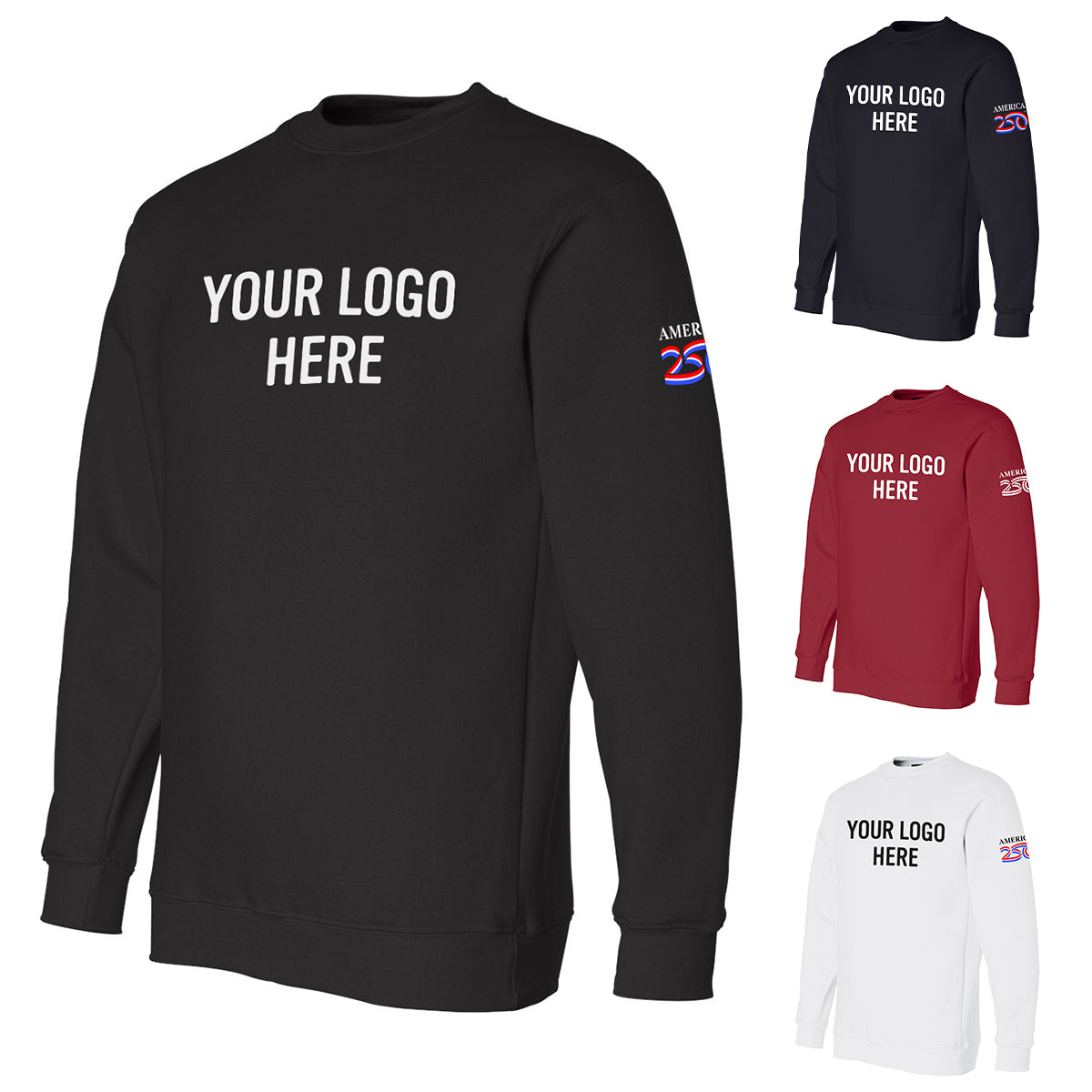 America250™ USA Made Crewneck Fleece Sweatshirt