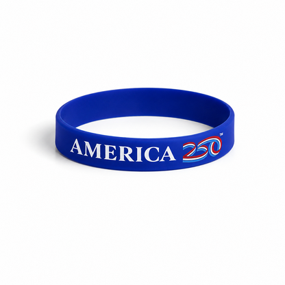 Royal Blue America250 Silicone Wristband