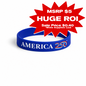 Royal Blue America250 Silicone Wristband