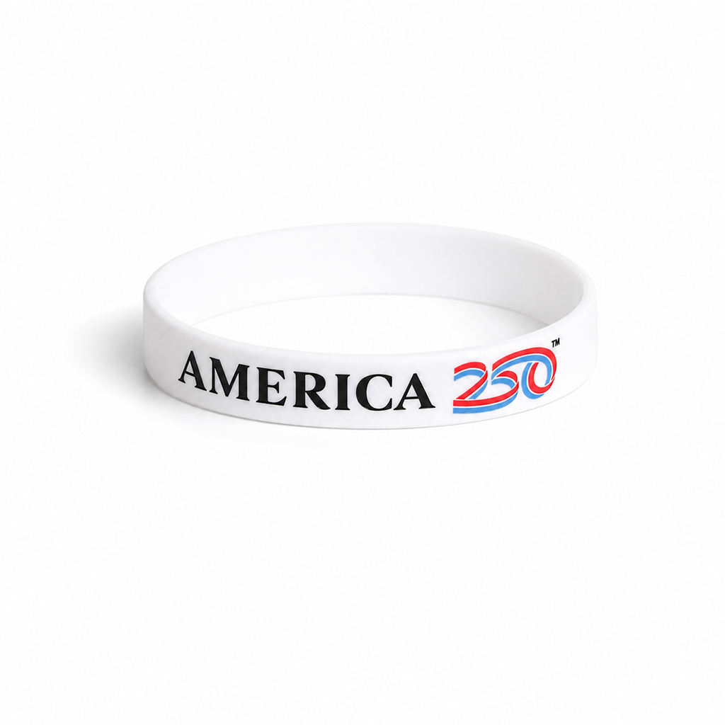 White America250 Silicone Wristband