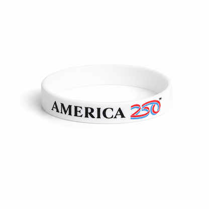 White America250 Silicone Wristband