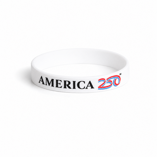 White America250 Silicone Wristband