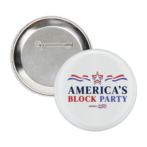 America's Block Party Button White