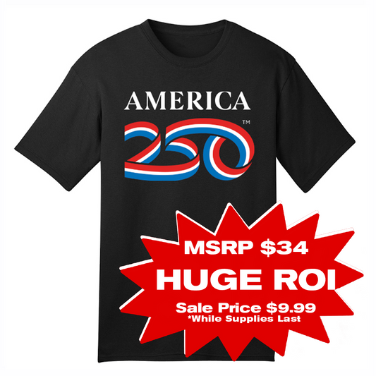 America250 Cotton Tee, Black