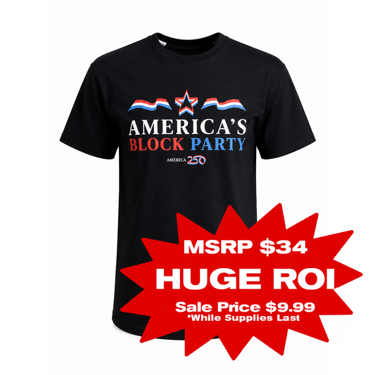 America's Block Party Tee, Navy