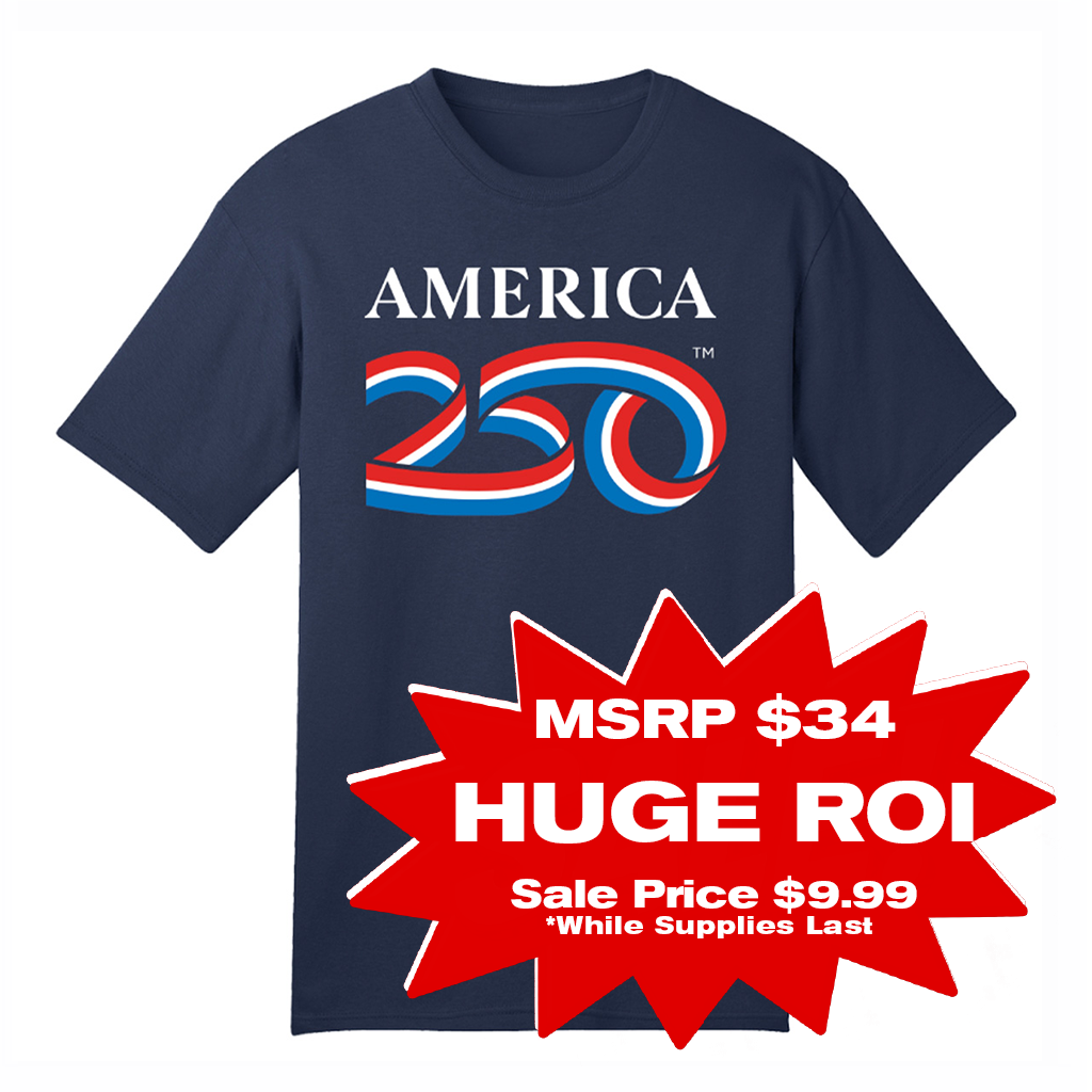 America250 Youth Tee, Navy