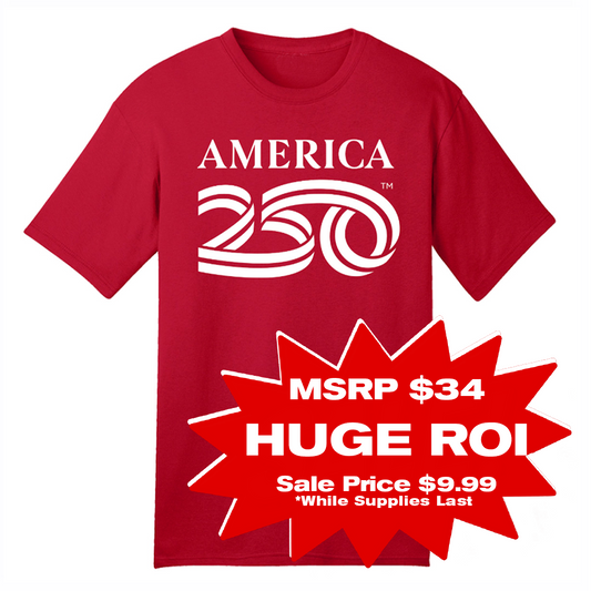 America250 Cotton Tee, Red