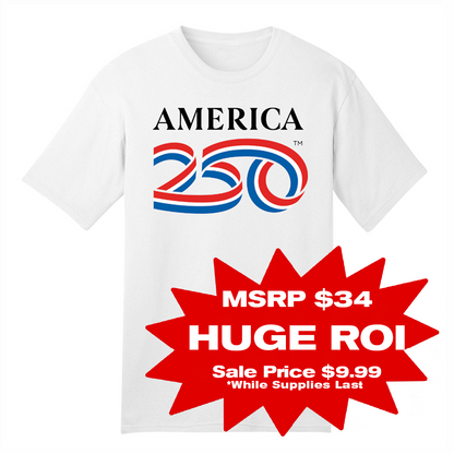 America250 Cotton Tee, White